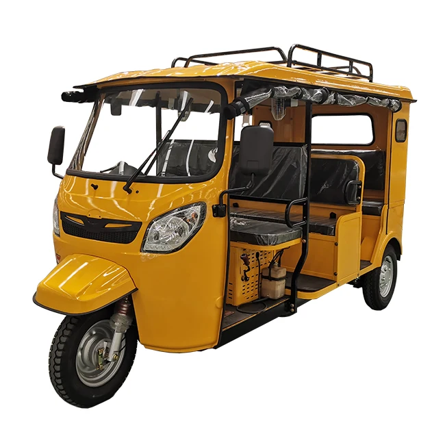 Three Wheel Taxi Tuktuk Passenger Tricycle With Petrol Gasoline Motor
