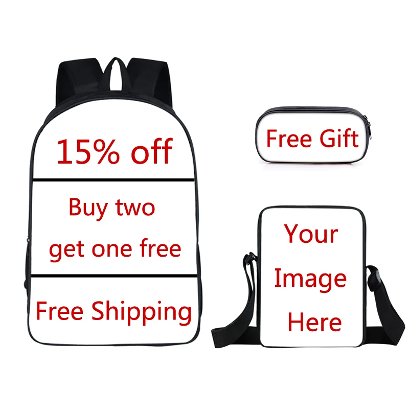 Factory Promotion Buy Two Get One Free Custom Backpack School Bag with Mini Messenger Bag and Free for Pencil Bag Free Shipping, Black
Factory Promotion Buy Two Get One Free Custom Backpack School Bag with Mini Messenger Bag and Free for Pencil Bag Free Shipping, Black