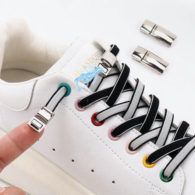 1Pair New Magnetic Shoelaces Flat Double sided Sneakers Lace No tie Shoelace For Kids Adult Lazy Quick Press Lock Shoe Strings
1Pair New Magnetic Shoelaces Flat Double sided Sneakers Lace No tie Shoelace For Kids Adult Lazy Quick Press Lock Shoe Strings