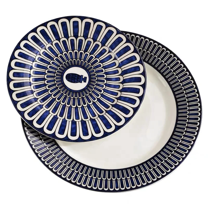 Wholesale Handmade Fine Bone China Wedding Plates Blue Luxury Plates Sets Dinnerware European bone china dinnerware set
Wholesale Handmade Fine Bone China Wedding Plates Blue Luxury Plates Sets Dinnerware European bone china dinnerware set