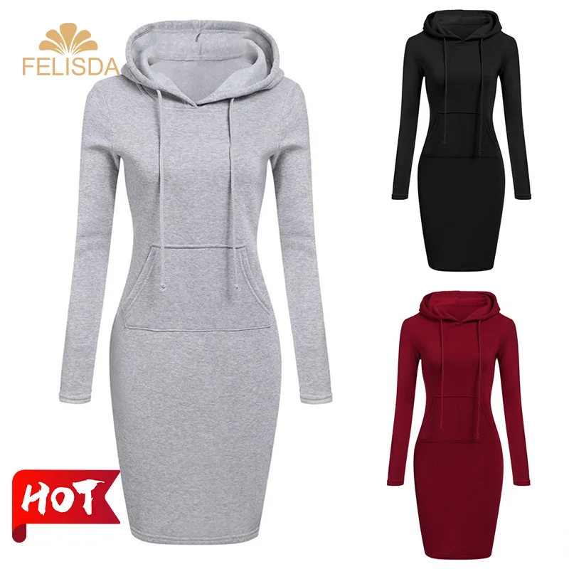 Custom Logo Women Long Sleeve Hood Dress Solid Color Pockets Long Sweatshirts Winter Autumn Thermal Casual Hoodie Dress
Custom Logo Women Long Sleeve Hood Dress Solid Color Pockets Long Sweatshirts Winter Autumn Thermal Casual Hoodie Dress