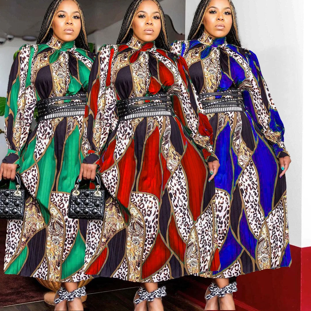 Turkey Spring Autumn African Women Long Sleeve Printing Polyester Long Dress African Clothes Women Fashion suit
Turkey Spring Autumn African Women Long Sleeve Printing Polyester Long Dress African Clothes Women Fashion suit