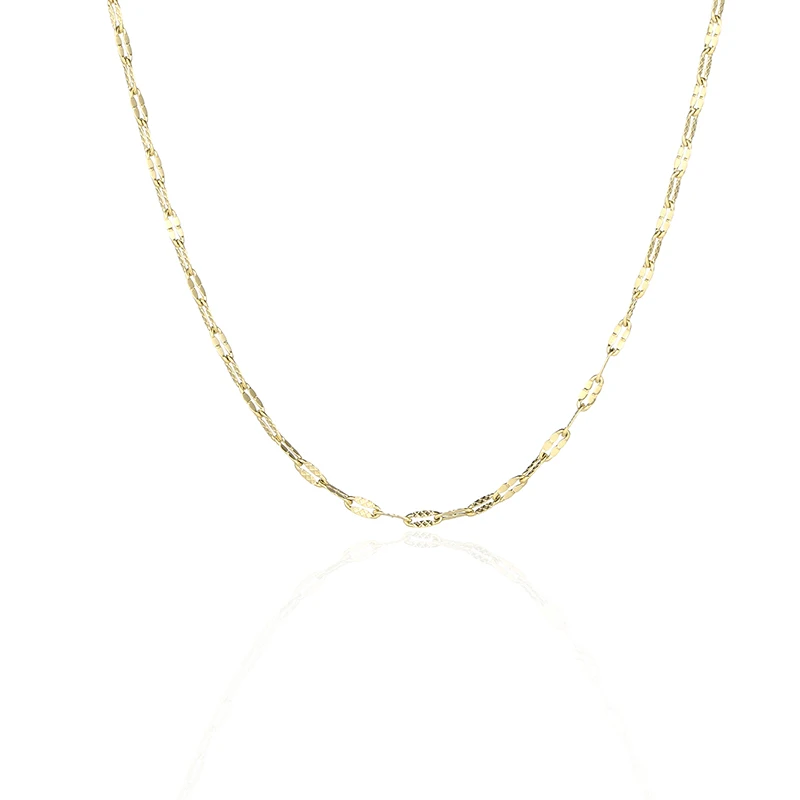 Stainless Steel Necklaces Fashionable Jewelry 18K Gold Plated Necklace Flat Shell Chain Necklace
Stainless Steel Necklaces Fashionable Jewelry 18K Gold Plated Necklace Flat Shell Chain Necklace