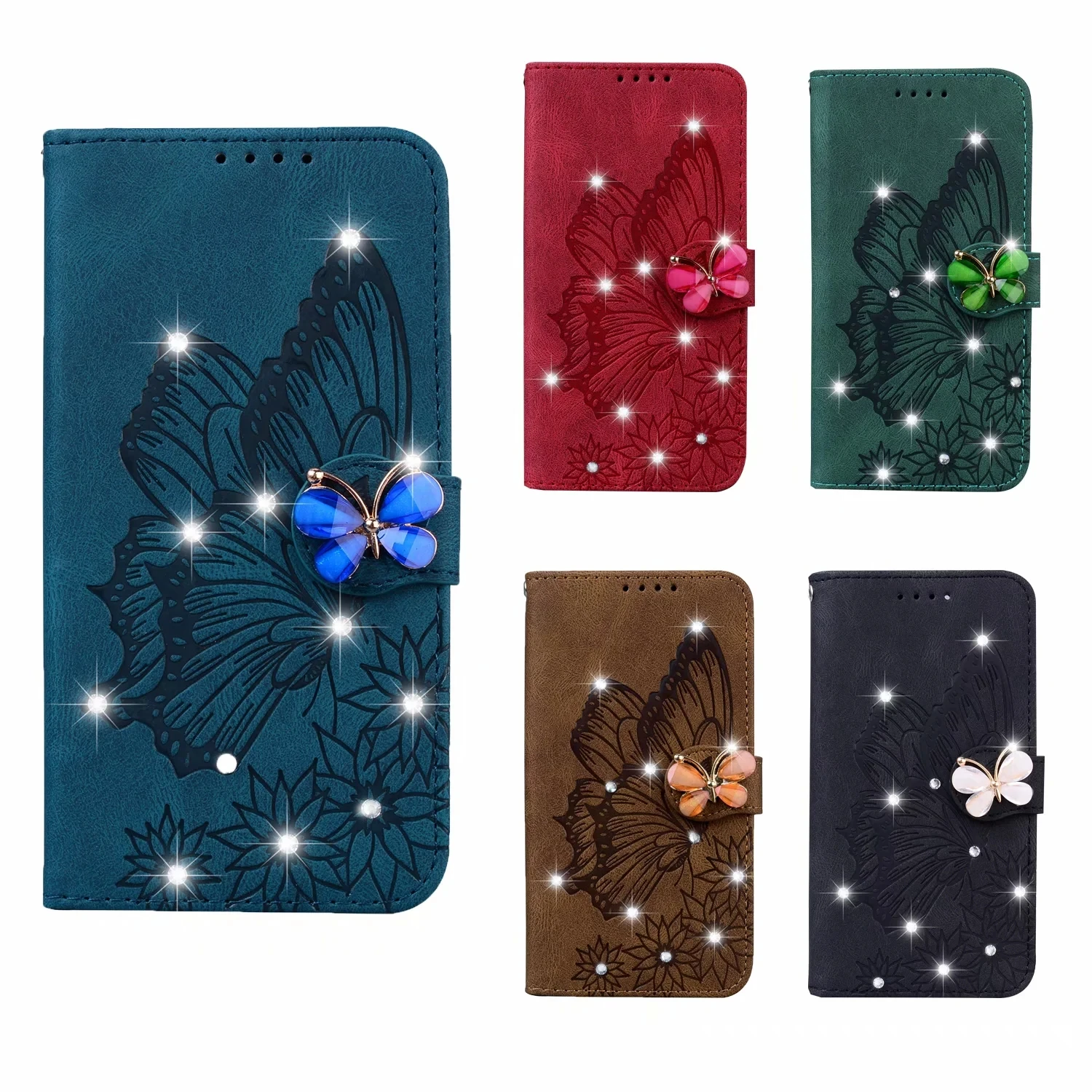Bling Diamond 3D Butterfly Leather Wallet Case For Samsung S21 S20 Note 20 A32 A52 A72 5G For Iphone 12 Flower Holder Flip Cover, Red, black, blue, green , brown
Bling Diamond 3D Butterfly Leather Wallet Case For Samsung S21 S20 Note 20 A32 A52 A72 5G For Iphone 12 Flower Holder Flip Cover, Red, black, blue, green , brown