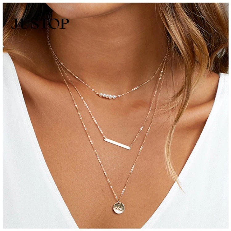 Simple and Fashionable Pearl Round Piece Metal Strip Multi-layer Metal Stacking Imitation Pearl Necklaces
Simple and Fashionable Pearl Round Piece Metal Strip Multi-layer Metal Stacking Imitation Pearl Necklaces