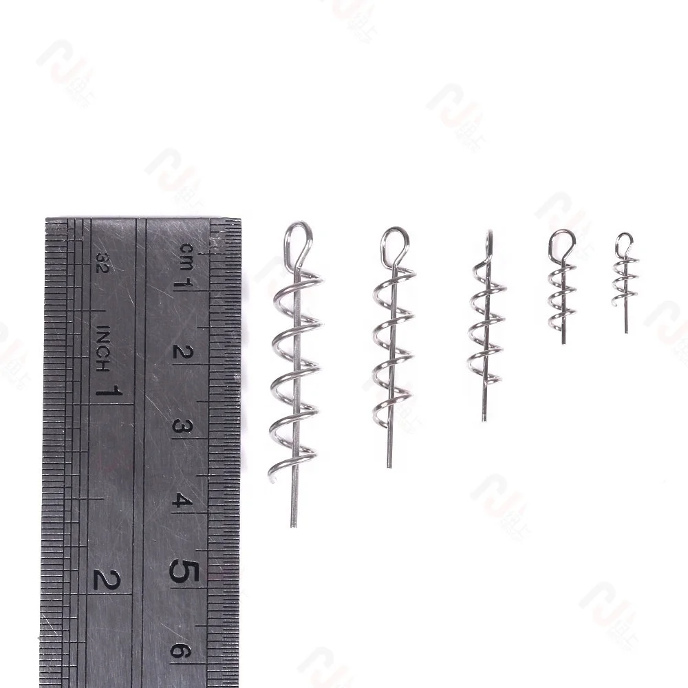 Fishing Hook Centering Pin Spring Twist Lock Fishing Screw Needle for Soft Lure Bait Worm Crank, Silver
Fishing Hook Centering Pin Spring Twist Lock Fishing Screw Needle for Soft Lure Bait Worm Crank, Silver