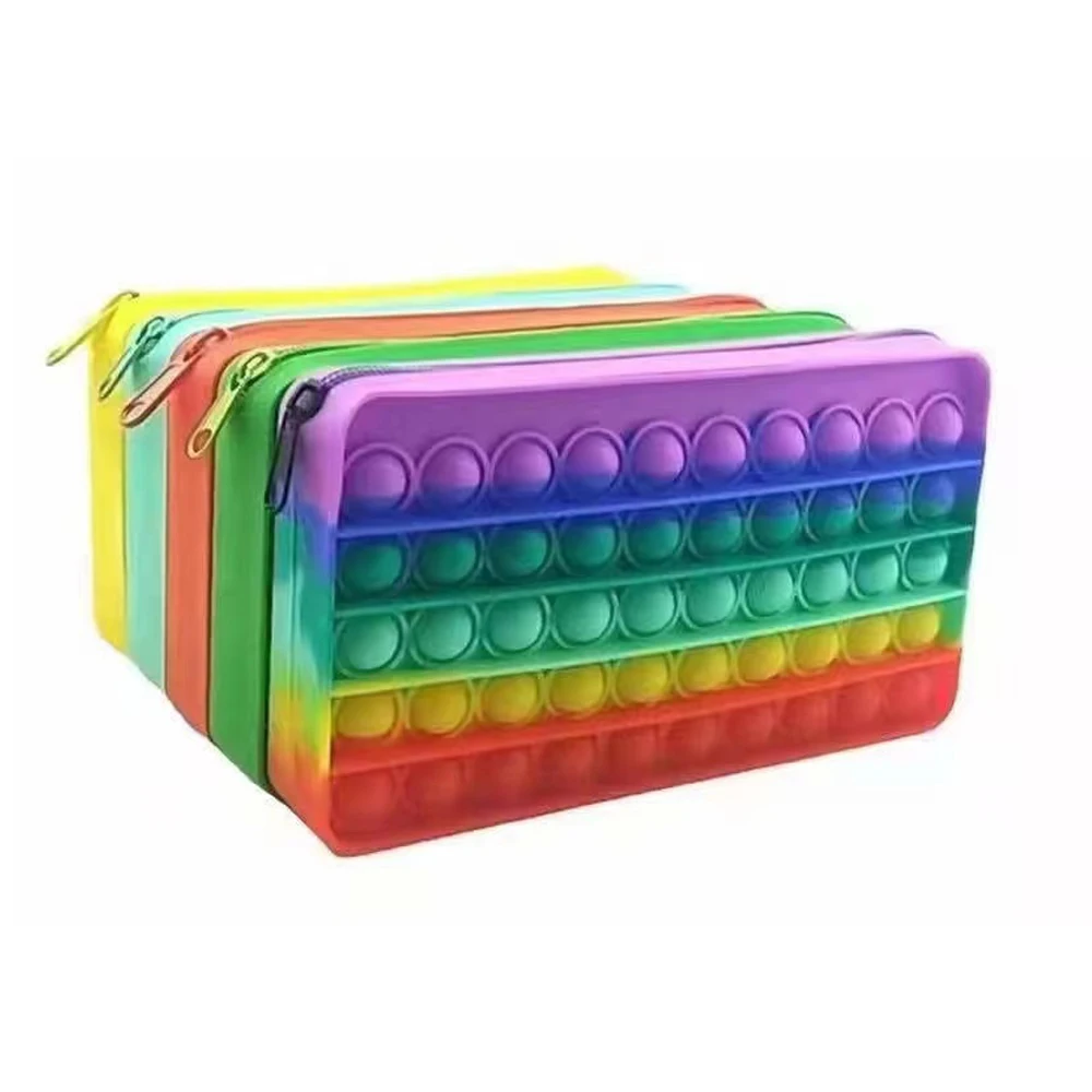 2021 latest rainbow pencil bag fidget toy fidget toy purse wallet handbag silicone kids fidget toys bag
2021 latest rainbow pencil bag fidget toy fidget toy purse wallet handbag silicone kids fidget toys bag