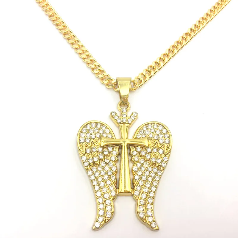 Chic Design Angel Wing Sublimation Cross Necklace Gold Plated,Hip Hop Chain Stainless Steel Necklaces For Women
Chic Design Angel Wing Sublimation Cross Necklace Gold Plated,Hip Hop Chain Stainless Steel Necklaces For Women