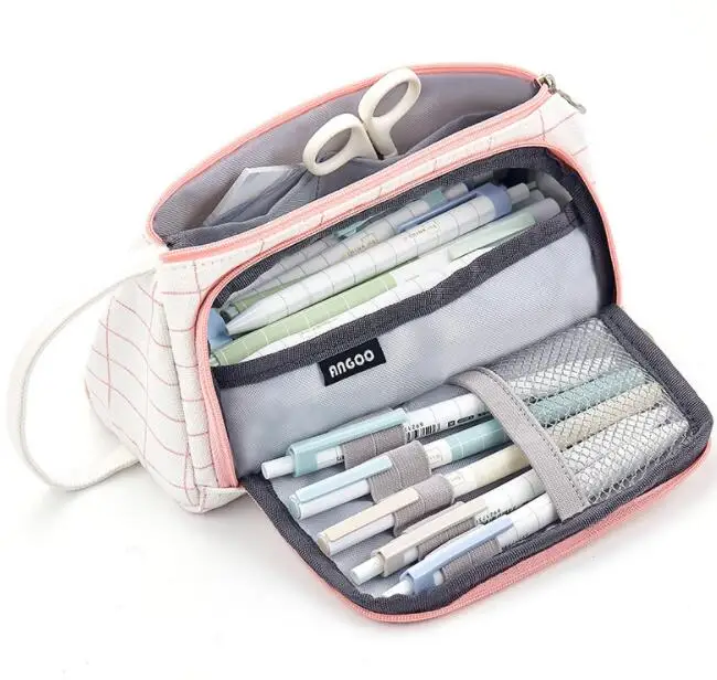Wholesales Custom Big Capacity Large Storage Canvas Pencil Pen Case Pouch Stationery Bag for Office School Teen Girl Boy
Wholesales Custom Big Capacity Large Storage Canvas Pencil Pen Case Pouch Stationery Bag for Office School Teen Girl Boy