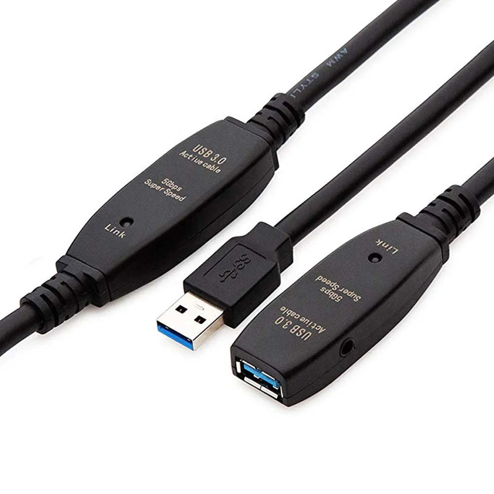 XANUAN USB 3.0 Active Extension Cable 10M Male to Female Extender Repeater Cord for Oculus Xbox PS4 USB Printer - ANKUX.COM
