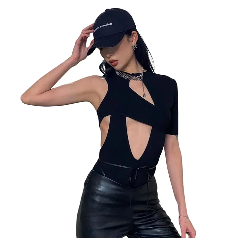2021 new arrivals summer asymmetrical stretchy hollow out design women knitted sexy bodysuits
2021 new arrivals summer asymmetrical stretchy hollow out design women knitted sexy bodysuits