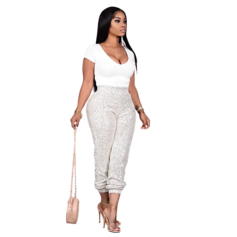 2021 Hot Selling High Waist Trousers Ladies Slim Sequin Pants Clubwear Party Fashion Women Long Pants, Picture color
2021 Hot Selling High Waist Trousers Ladies Slim Sequin Pants Clubwear Party Fashion Women Long Pants, Picture color