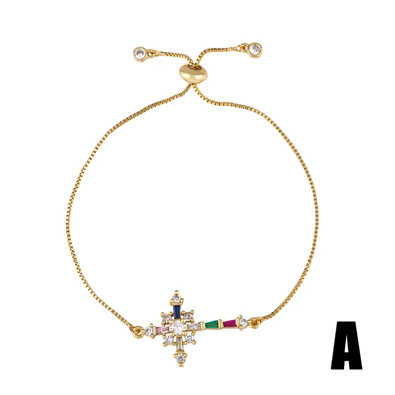 Color Cross Bracelet Girl CZ Rainbow Tennis Bracelet Gold Beach Jewelry 24K Gold Bracelet semanario pulsera, Picture
Color Cross Bracelet Girl CZ Rainbow Tennis Bracelet Gold Beach Jewelry 24K Gold Bracelet semanario pulsera, Picture