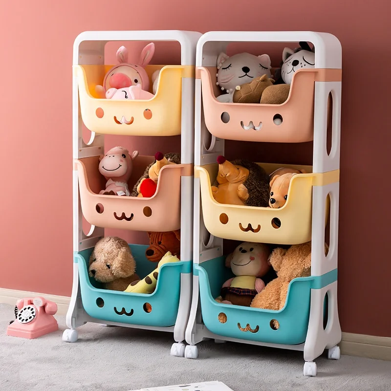 Children's toys storage rack household bedroom trolley storage rack bedside finishing floor-to-floor multi-storey storage rack, Colorful
Children's toys storage rack household bedroom trolley storage rack bedside finishing floor-to-floor multi-storey storage rack, Colorful