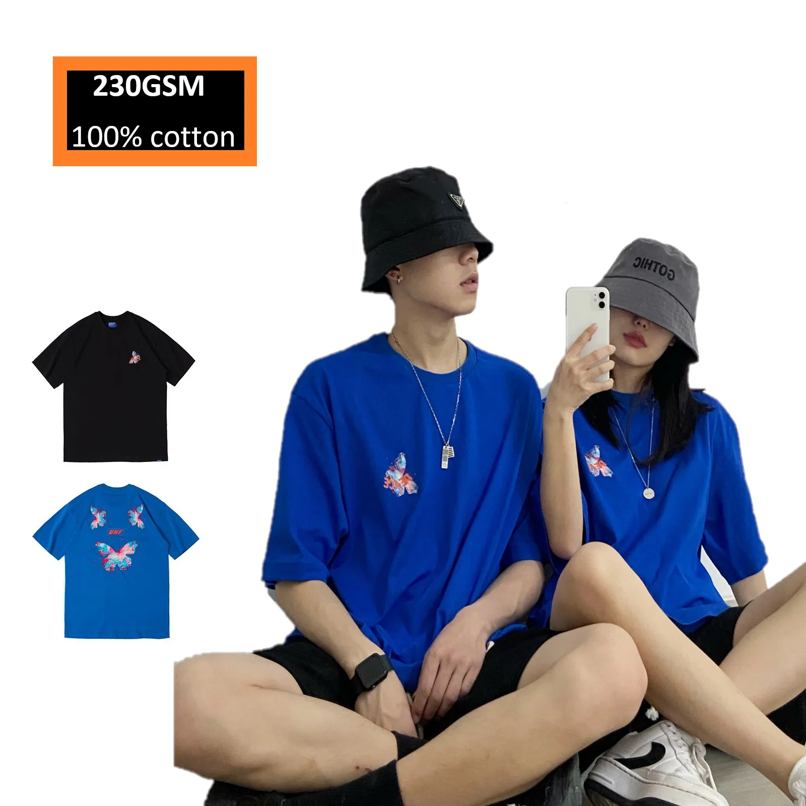 High Quality 100% Heavy Cotton Blank Custom Thick Blue T-Shirt For Men T-Shirt Printing Logo Black Plain Unisex Oversized Tshirt
High Quality 100% Heavy Cotton Blank Custom Thick Blue T-Shirt For Men T-Shirt Printing Logo Black Plain Unisex Oversized Tshirt