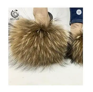 indoor eva sole racoon furry fur slides sandal colorful 100% fluffy fox raccoon fur slipper for women
indoor eva sole racoon furry fur slides sandal colorful 100% fluffy fox raccoon fur slipper for women