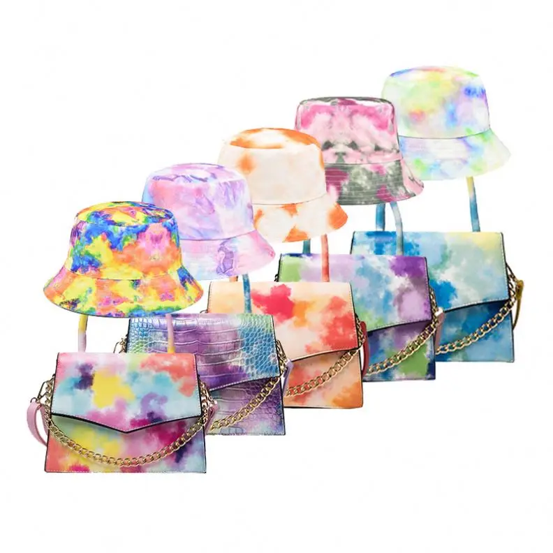 2021 summer rainbow tie dye small ladies hand bags women handbags single shoulder crossbody matching hat and purse set, 4 colors
2021 summer rainbow tie dye small ladies hand bags women handbags single shoulder crossbody matching hat and purse set, 4 colors