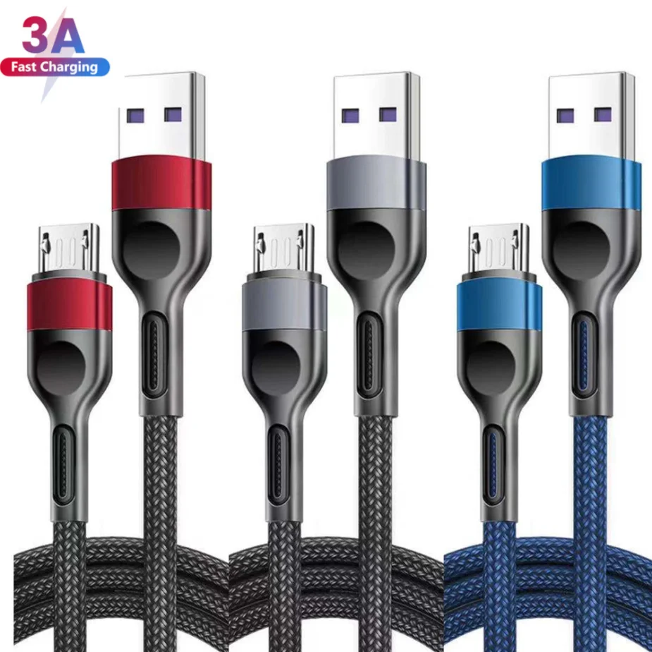Nylon charger cable micro usb aluminum alloy usb type c cable 3a fast charging 3ft 6ft braided cable for iphone, Blue, grey, red
Nylon charger cable micro usb aluminum alloy usb type c cable 3a fast charging 3ft 6ft braided cable for iphone, Blue, grey, red