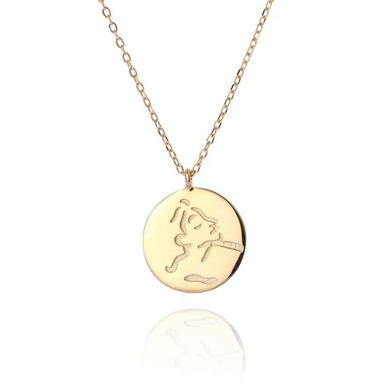 A1180 Tiny coin necklace 925 sterling silver gold plated coin pendant necklace for women
A1180 Tiny coin necklace 925 sterling silver gold plated coin pendant necklace for women