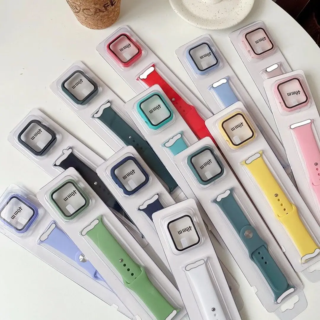 Silicon Watch Strap for Series 5 4 3 2 1 Size Applicable to Apple Watch and Watch Case 2-in-1
Silicon Watch Strap for Series 5 4 3 2 1 Size Applicable to Apple Watch and Watch Case 2-in-1