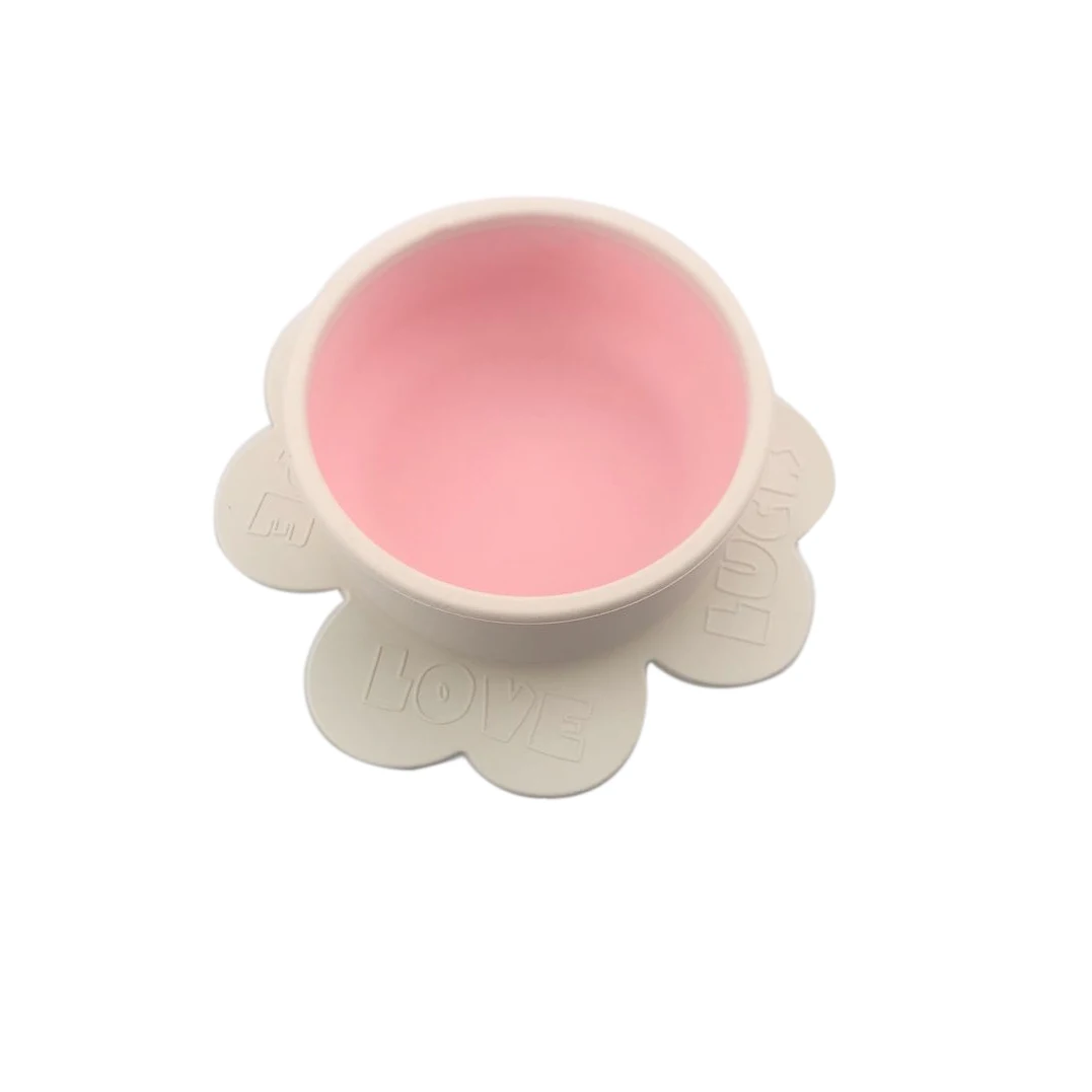 New Style Hot Sales Cute Clover Shape BPA Free 100% Food Grade Anti Slip Soup Silicone Bowl For Kids, Beige
New Style Hot Sales Cute Clover Shape BPA Free 100% Food Grade Anti Slip Soup Silicone Bowl For Kids, Beige