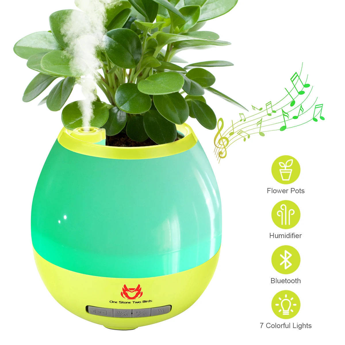 Factory Custom 7 Color Changing Led Light Essential Air Humidifier Music Flowerpot Bt Speaker
Factory Custom 7 Color Changing Led Light Essential Air Humidifier Music Flowerpot Bt Speaker