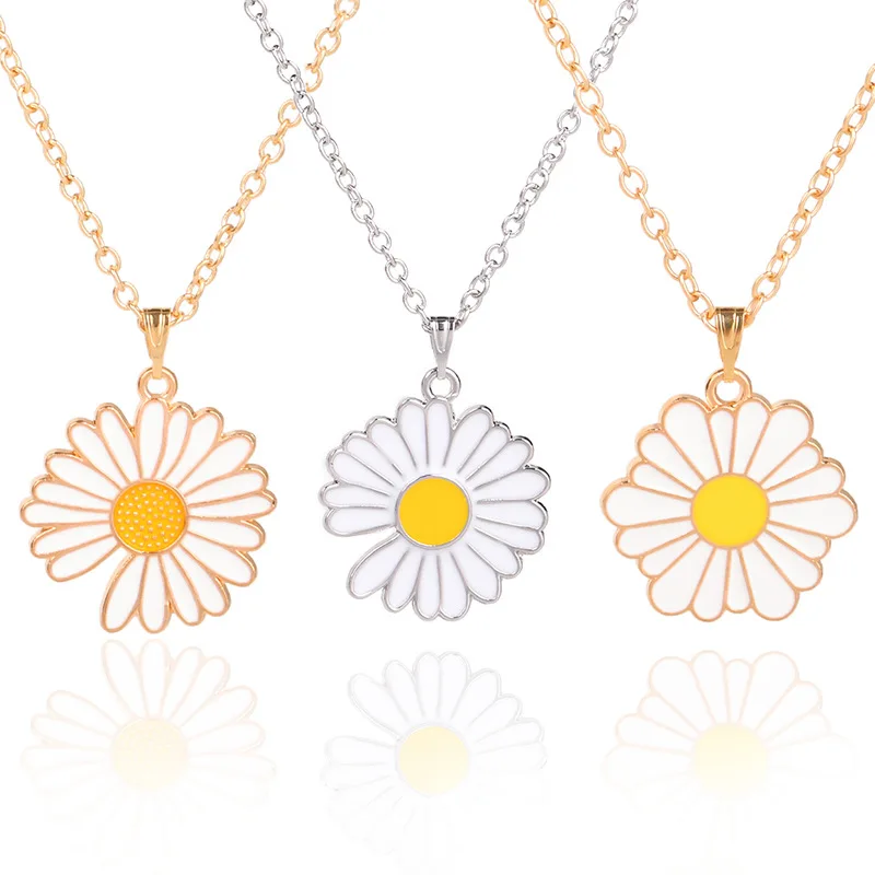 Wholesale Fashion Jewelry Alloy Enamel Daisy Pendant Sun Flower Necklace, As picture
Wholesale Fashion Jewelry Alloy Enamel Daisy Pendant Sun Flower Necklace, As picture