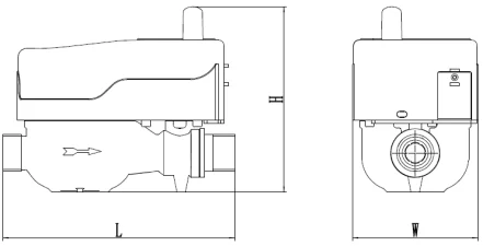 wireless read water flow mete lora dn25 - ANKUX.COM