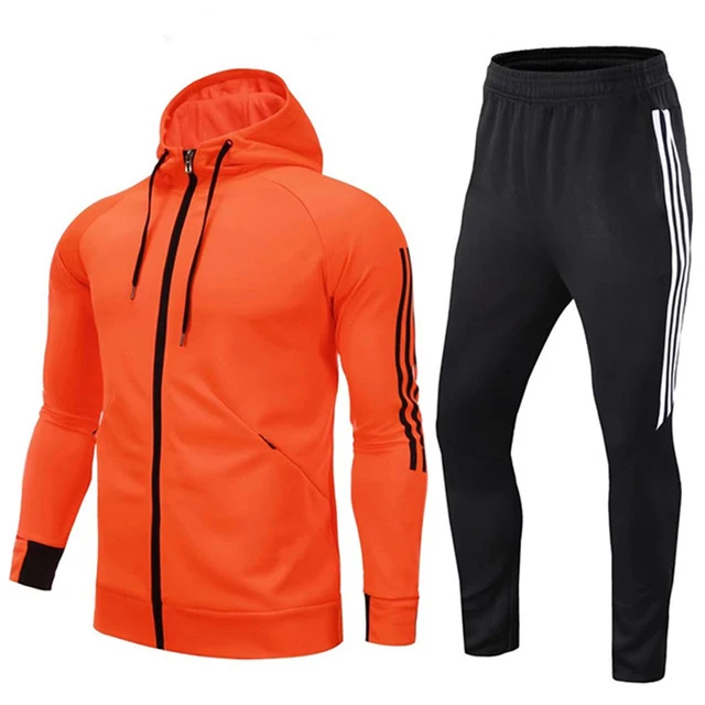 custom unisex sweatsuit running training fitness zip up hooded 3 stripe sports football mens tracksuit, Custom color
custom unisex sweatsuit running training fitness zip up hooded 3 stripe sports football mens tracksuit, Custom color