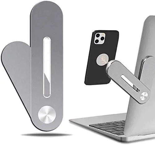 New Upgraded Portable Aluminum Alloy Office Magnetic Laptop Phone Holder Cellphone Mount for Laptop, Silver
New Upgraded Portable Aluminum Alloy Office Magnetic Laptop Phone Holder Cellphone Mount for Laptop, Silver
