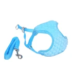 Design pet check pattern harness cat and dog leash