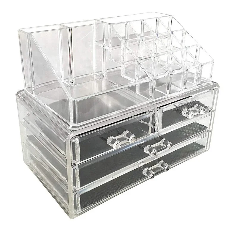 Hot Selling Factory Customized Wholesale Professional Women Household With Drawer And 16 Grids Clear Acrylic Makeup Organizer
Hot Selling Factory Customized Wholesale Professional Women Household With Drawer And 16 Grids Clear Acrylic Makeup Organizer