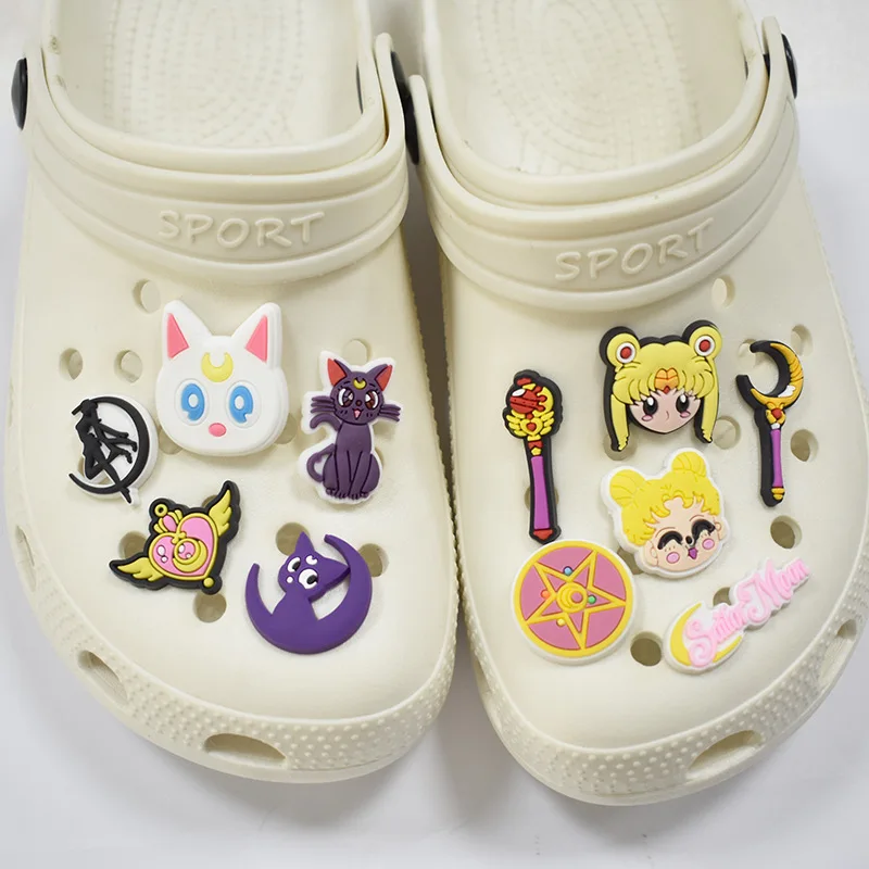 Customized wholesale cute cartoon pvc rubber sailor moon girl's shoes charm, As picture/custom
Customized wholesale cute cartoon pvc rubber sailor moon girl's shoes charm, As picture/custom