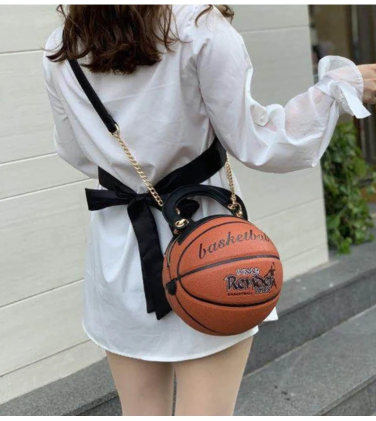 Women Basketball Handbag Fashion Unisex Pu Leather Purse Ladies Basketball Shape Bag Waterproof Hand Beg
Women Basketball Handbag Fashion Unisex Pu Leather Purse Ladies Basketball Shape Bag Waterproof Hand Beg