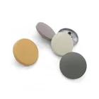 Factory high quality flat large clothes zinc alloy colored painted metal button snap
