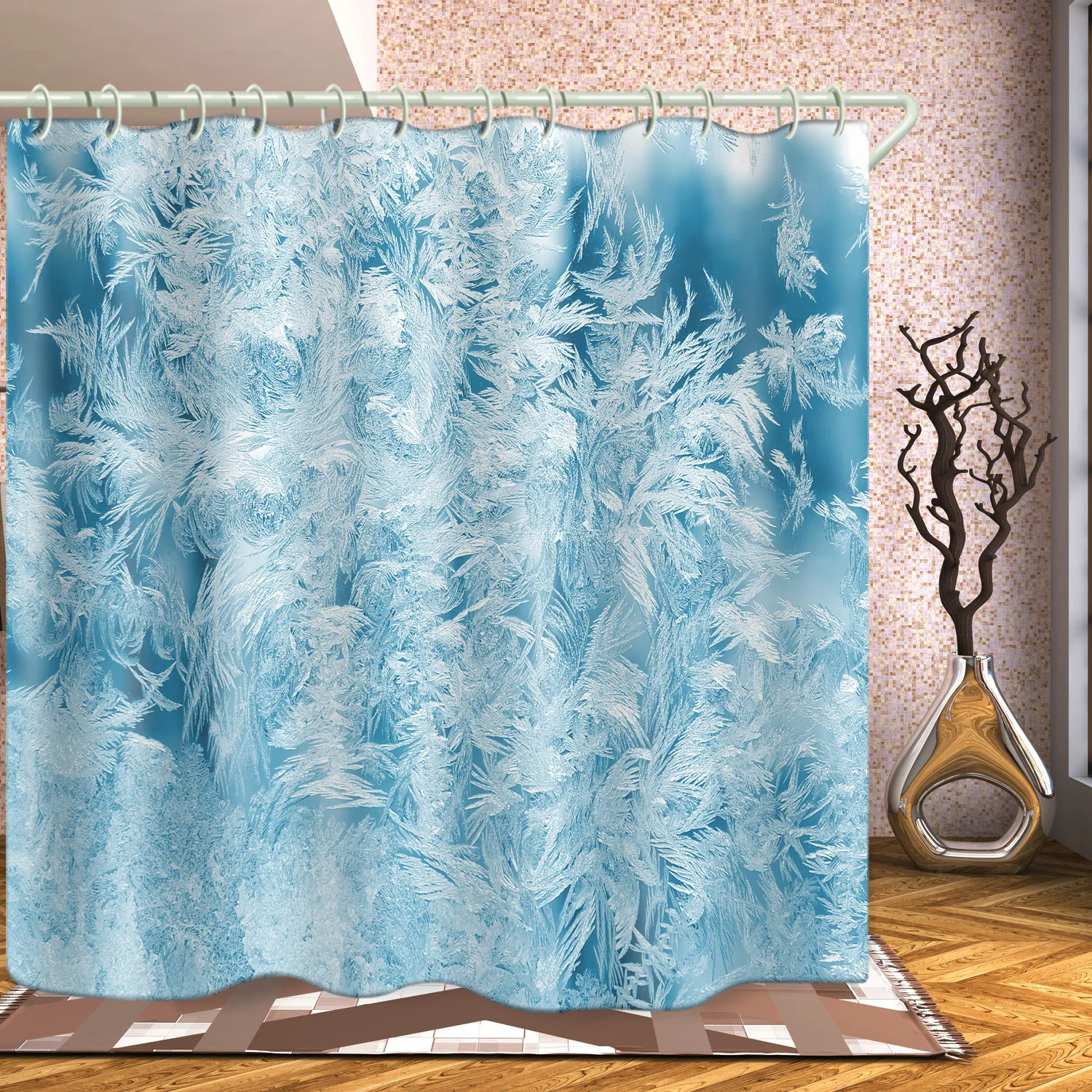 Geometric ice crystal pattern theme can be shipped within 3-5 days, bathroom waterproof shower curtain decorative printed curtai, Picture
Geometric ice crystal pattern theme can be shipped within 3-5 days, bathroom waterproof shower curtain decorative printed curtai, Picture