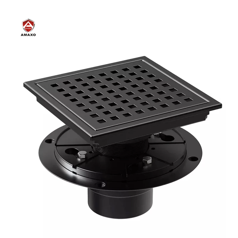Square Shower Drain 6 inch 304 Stainless Steel Bathroom Threaded Adapter Adjustable Feet Floor Drain
Square Shower Drain 6 inch 304 Stainless Steel Bathroom Threaded Adapter Adjustable Feet Floor Drain