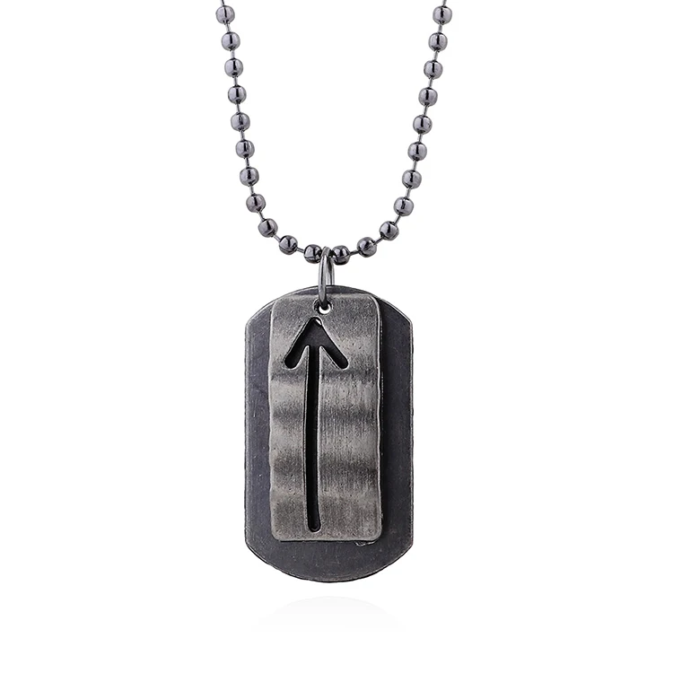 Retro Dark Silver Color Beads Chain Square Pendant Necklace Metal Piece Geometric Rectangle Pendant Necklace, Picture color
Retro Dark Silver Color Beads Chain Square Pendant Necklace Metal Piece Geometric Rectangle Pendant Necklace, Picture color