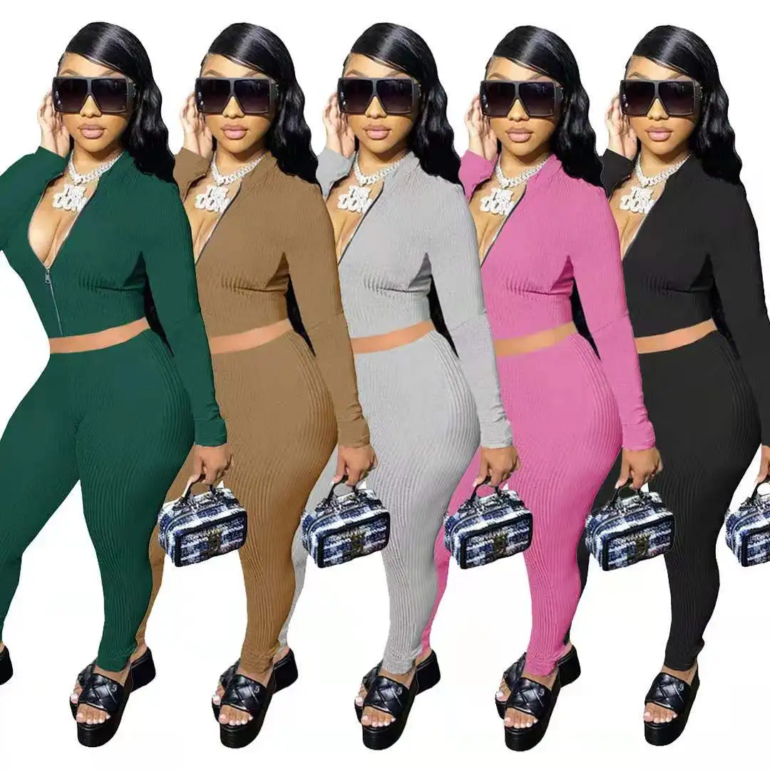 2020 European and American women's new multi-color pit strips solid color long-sleeved umbilical suit
2020 European and American women's new multi-color pit strips solid color long-sleeved umbilical suit