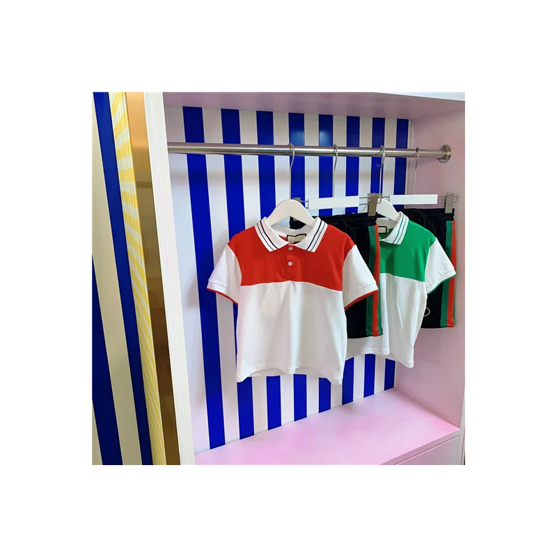 High-end custom 2022 spring and summer new boy's lapel contrast top with casual shorts
High-end custom 2022 spring and summer new boy's lapel contrast top with casual shorts