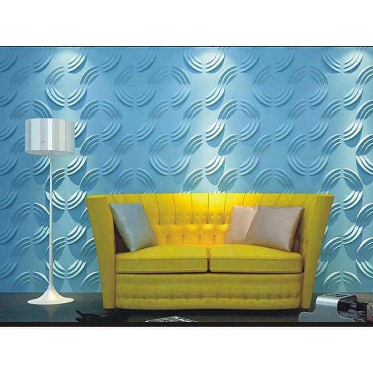 Various Color PVC Texture 3d Wall Panels for Home Decoration