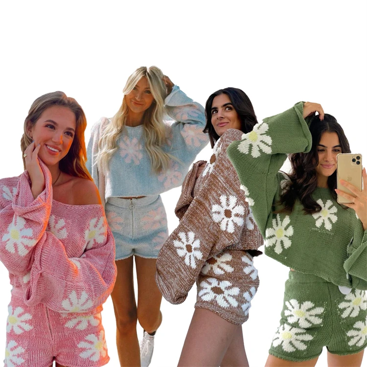 Women streetwear fashion 2021 women fashion leisure color flower woolen women sweat suit set D11362
Women streetwear fashion 2021 women fashion leisure color flower woolen women sweat suit set D11362