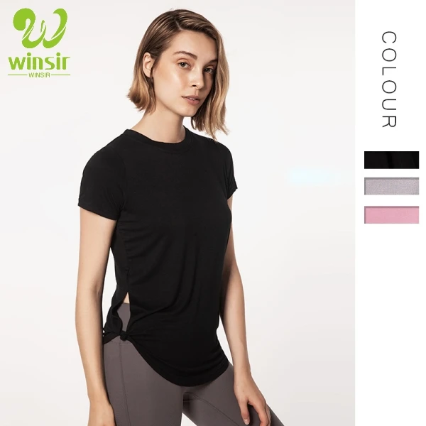 Wholesales female casual dresses bodybuilding active Fitness workout gym wear short sleeved Tshirt women's loose sports top
Wholesales female casual dresses bodybuilding active Fitness workout gym wear short sleeved Tshirt women's loose sports top