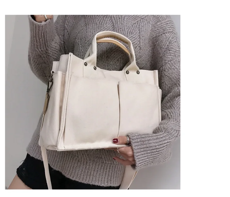 Custom High Quality Multi Pocket canvas bag large capacity single shoulder tote bag, Any color from our color card
Custom High Quality Multi Pocket canvas bag large capacity single shoulder tote bag, Any color from our color card