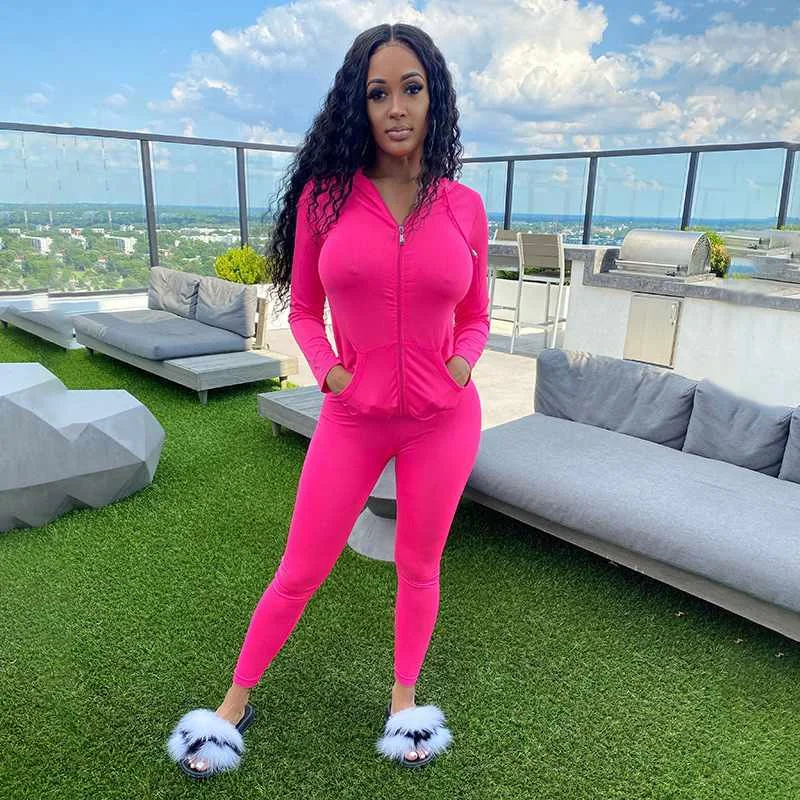 Quality Zipper Women Hoodie Sweasuit Set Fitness Female Jogger Pants And Hoodies
Quality Zipper Women Hoodie Sweasuit Set Fitness Female Jogger Pants And Hoodies