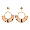 Xuping Korean Style Gold Custom Turtle Acetate Resin Earring Wholesale Personalized Long Pendant Drop Acrylic Earrings