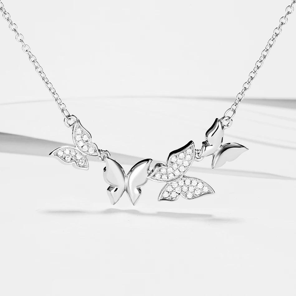 Fashionable 925 Sterling Silver Necklace Butterfly Necklace Fit Fashion Women And Girl Clear Cubic Zircon Jewelry Gift
Fashionable 925 Sterling Silver Necklace Butterfly Necklace Fit Fashion Women And Girl Clear Cubic Zircon Jewelry Gift