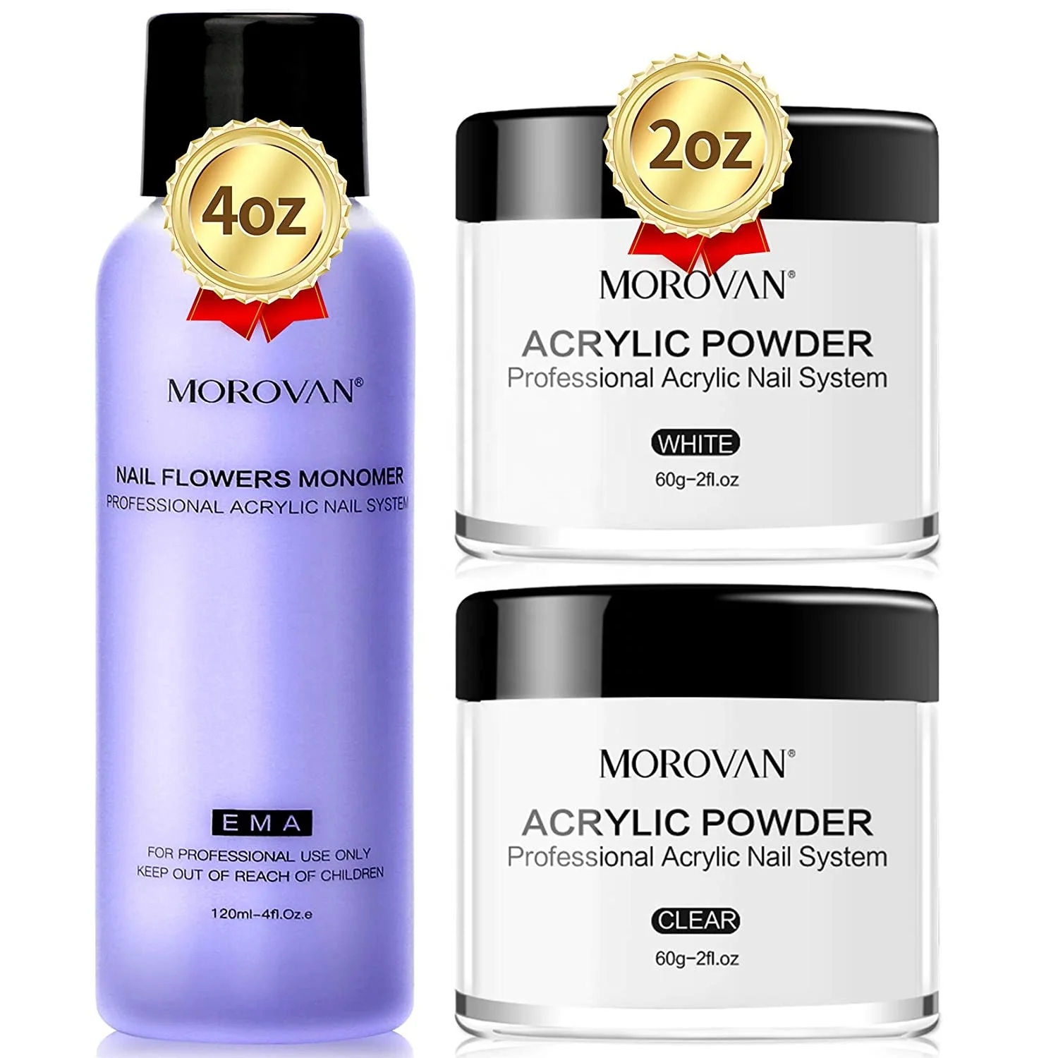 Morovan beuty nail salon use acrylic powder use EMA liquid monomer middle slow setting kits
Morovan beuty nail salon use acrylic powder use EMA liquid monomer middle slow setting kits