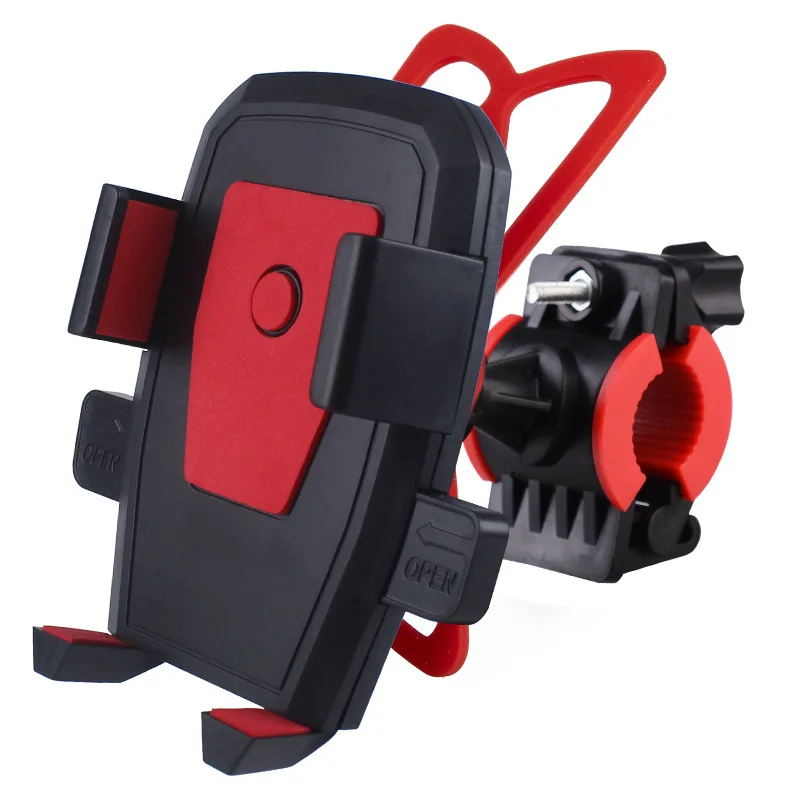 High quality mobile phone holder for bike,bicycle mobile phone bracket bike mount kickstand for scooter, Black,red,blue,yellow
High quality mobile phone holder for bike,bicycle mobile phone bracket bike mount kickstand for scooter, Black,red,blue,yellow