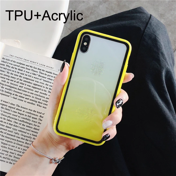 Eco-Friendly Candy Gradient Rainbow Colorful Hard Acrylic + TPU Shockproof Cell Mobile Phone Back Cover Case For Iphone 7 8
Eco-Friendly Candy Gradient Rainbow Colorful Hard Acrylic + TPU Shockproof Cell Mobile Phone Back Cover Case For Iphone 7 8
